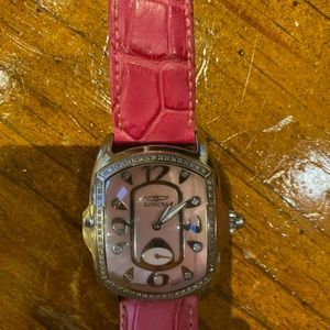 Pink Invicta Ladies Diamond Watch